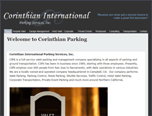 Tablet Screenshot of corinthianparking.com